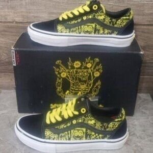 New Vans Old Skool Mens Spongebob Skate Sneakers Size 5 Deadstock Cartoon Grunge